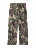 424 - Straight-Leg Camouflage-Print Cotton-Ripstop Cargo Trousers - Green