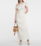 SIR - One-shoulder linen maxi dress