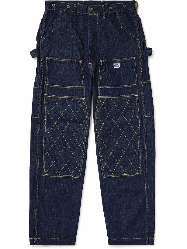 Photo: KAPITAL - Lumber Straight-Leg Panelled Jeans - Blue