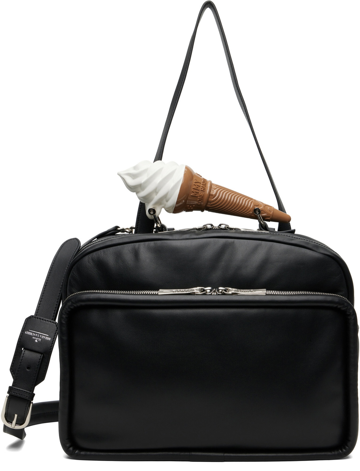 Maison MIHARA YASUHIRO Black Soft Serve Handle Bag