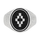 Marcelo Burlon County of Milan Silver and Black Cross Ring