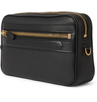 TOM FORD - Full-Grain Leather Wash Bag - Black