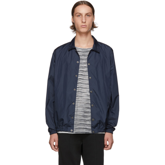 Photo: Missoni Navy Logo Windbreaker Jacket