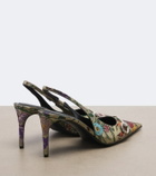 Gucci Donna Glam Gucci Flora slingback pumps