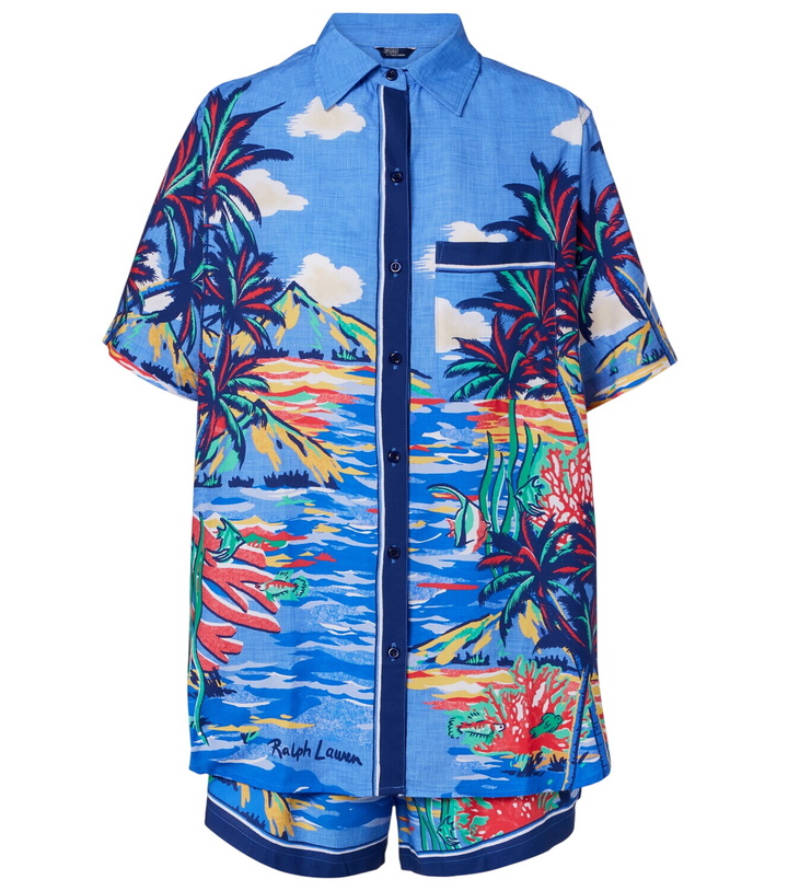 Photo: Polo Ralph Lauren Printed shirt and shorts set