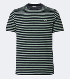 Loewe Striped cotton-blend terry T-shirt
