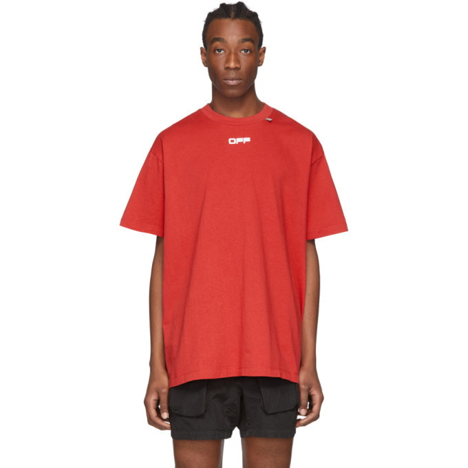 Photo: Off-White Red Caravaggio Arrows Over T-Shirt
