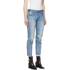 Moussy Vintage Blue Latrobe Tapered Jeans