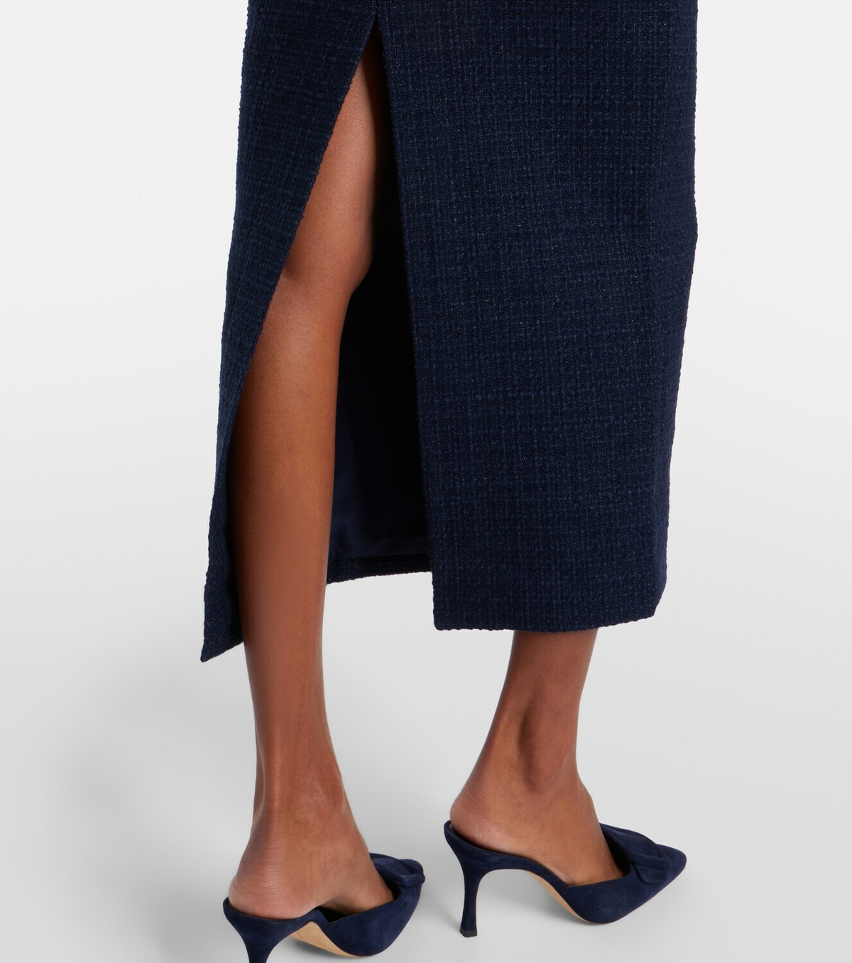 Roland Mouret Bouclé midi skirt