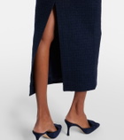 Roland Mouret Bouclé midi skirt