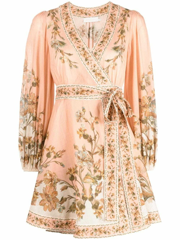 Photo: ZIMMERMANN - Floral Print Cotton Mini Dress