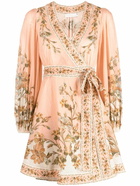 ZIMMERMANN - Floral Print Cotton Mini Dress