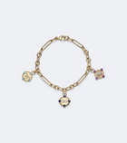 FoundRae Infinite Gratitude, Reverie, and Blossoms 18kt gold bracelet with gemstones