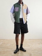Human Made - Skater Straight-Leg Logo-Detailed Pleated Twill Shorts - Black