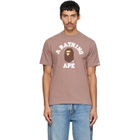 BAPE Brown College T-shirt