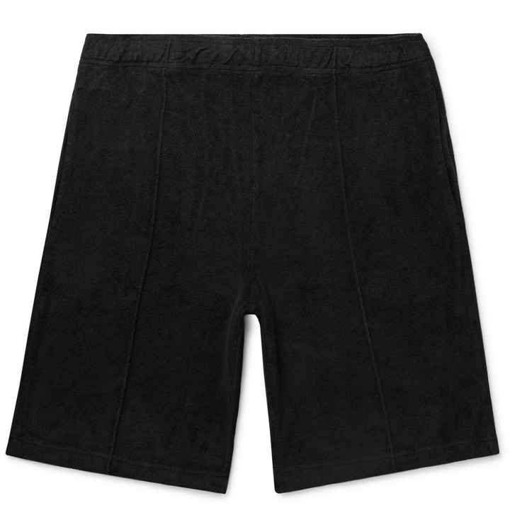 Photo: Stüssy - Cotton-Terry Drawstring Shorts - Black