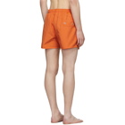 Heron Preston Orange Reflective Swim Shorts