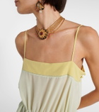 Chloé Ruffled silk romper