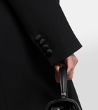 Valentino Shawl-collar wool gown