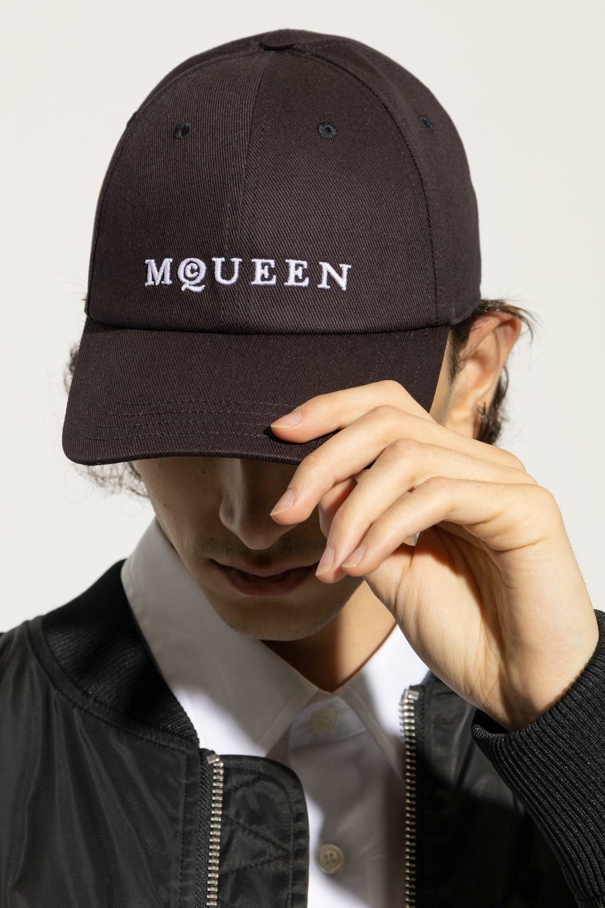 Alexander McQueen hat Alexander Mcqueen Logo cap - Black - Men|6886584105Q1079 main image 2
