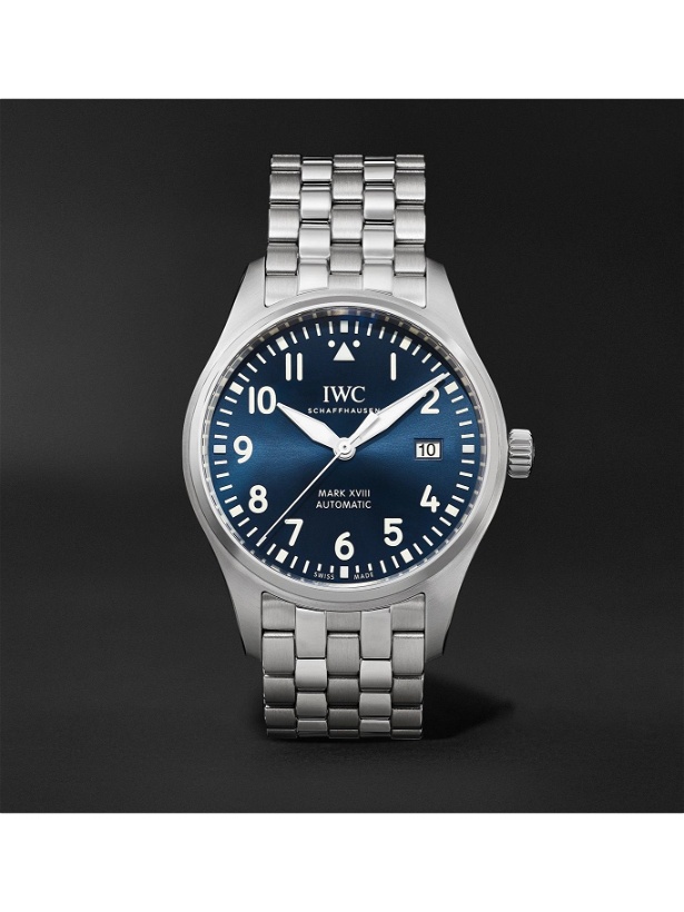 Photo: IWC Schaffhausen - Pilot's Mark XVIII Le Petit Prince Edition Automatic 40mm Stainless Steel Watch, Ref. No. IW327016
