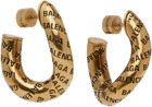 Balenciaga Gold Twist Earrings
