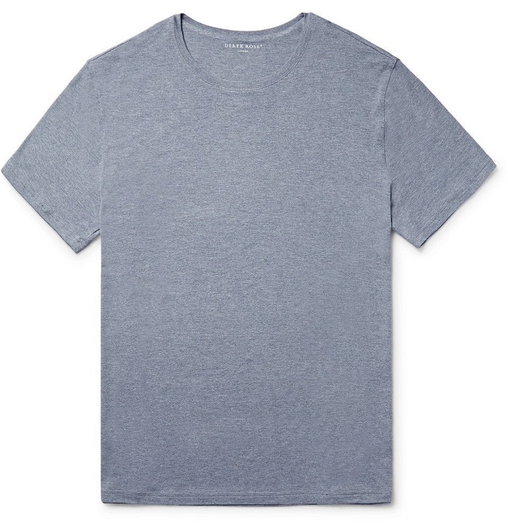 Photo: Derek Rose - Marlowe Stretch Micro Modal Jersey T-Shirt - Men - Charcoal