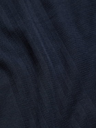 Theory - Coleson Striped Cotton Polo Shirt - Blue