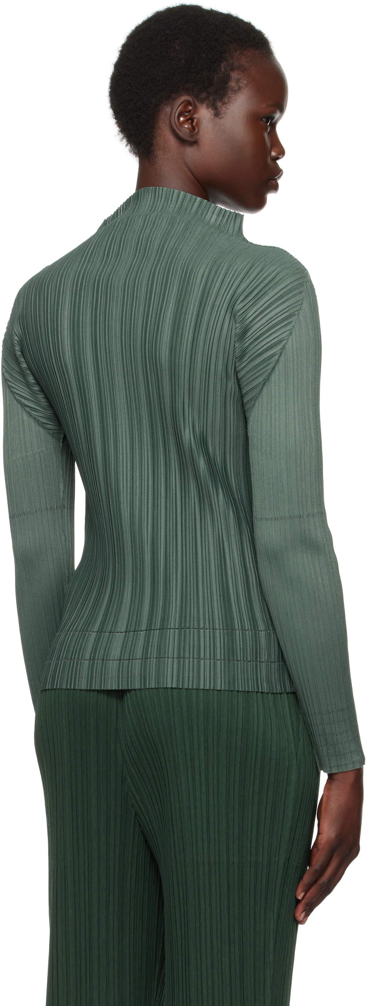 PLEATSPLEASE トップス 緑 MIST APRIL Top Turquoise Green – ISSEY MIYAKE EU