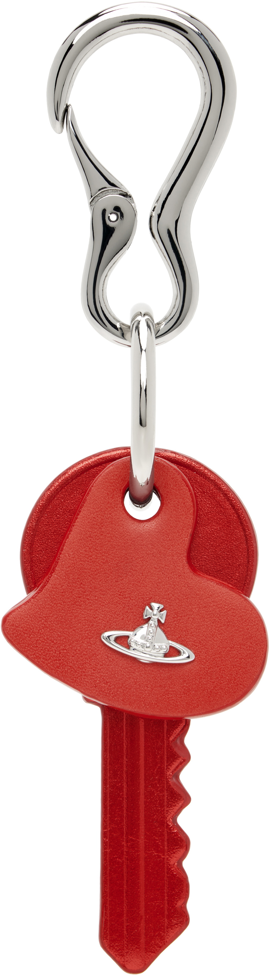 Vivienne Westwood Silver & Red Key & Heart Keychain Vivienne Westwood
