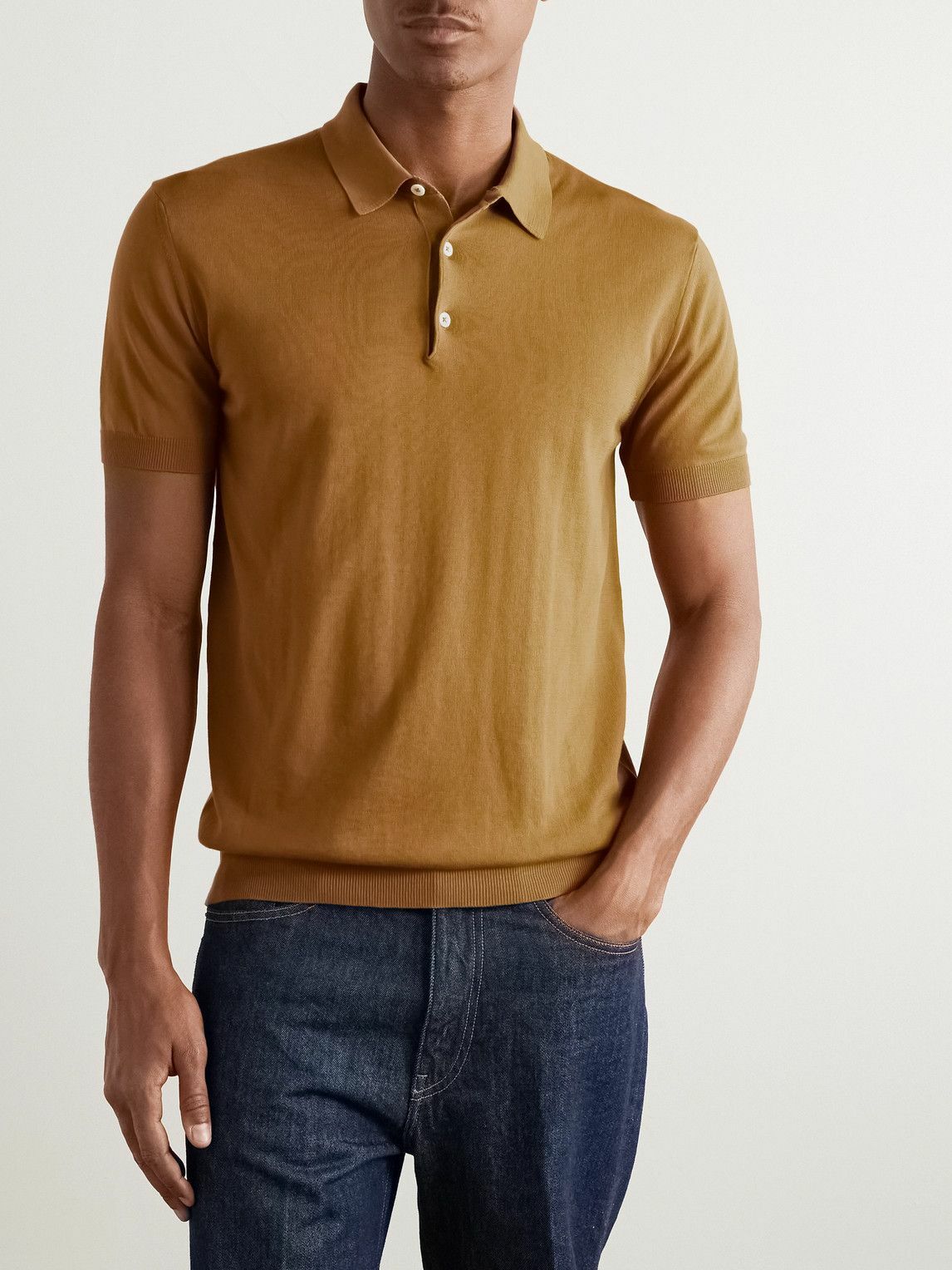 Baracuta - Cotton Polo Shirt - Brown