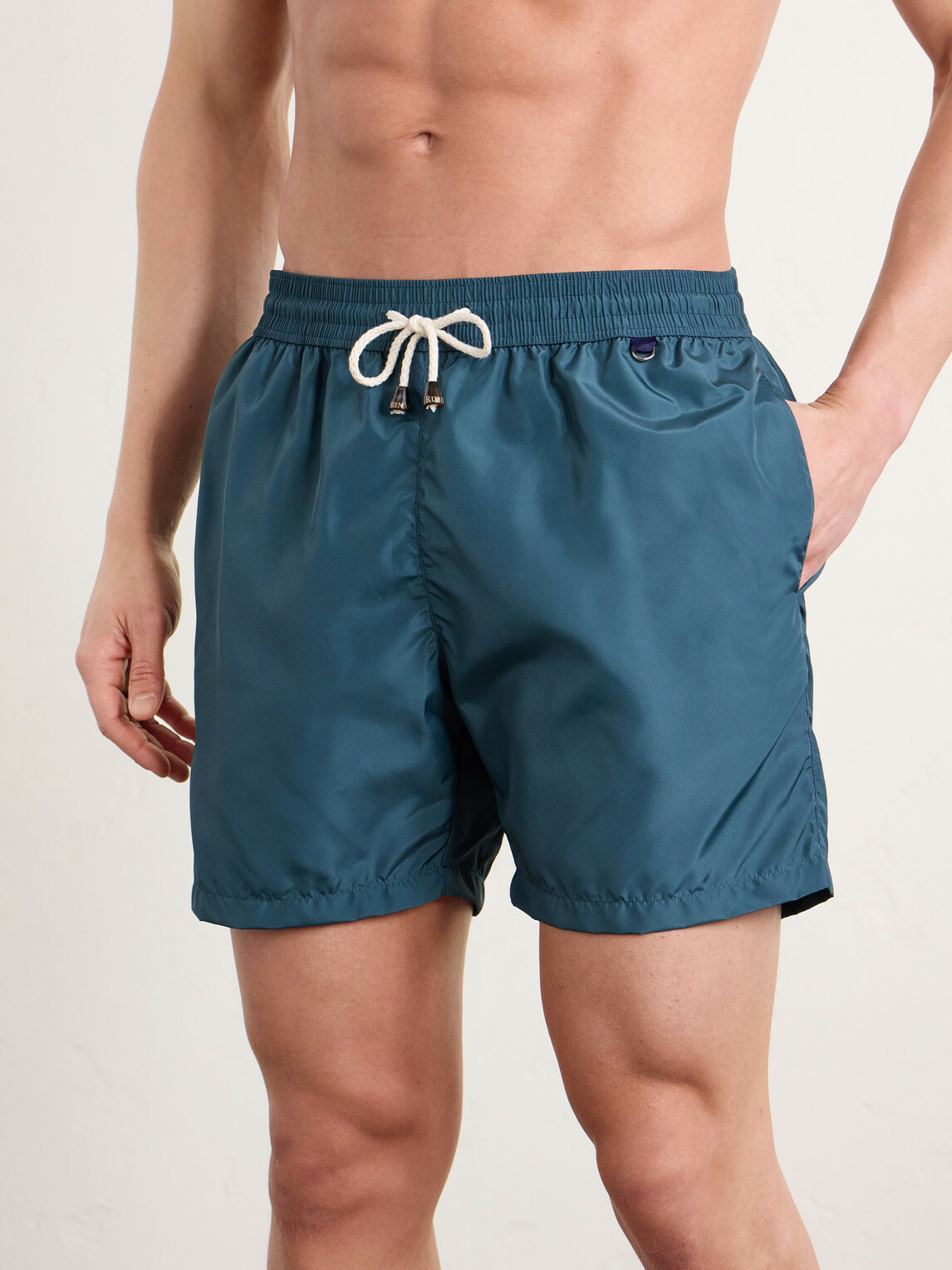 Rubinacci - Straight-Leg Swim Shorts - Blue