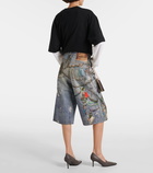 Acne Studios Judda printed denim shorts