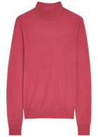 Joseph Mock-neck Cashmere top Dark Pink