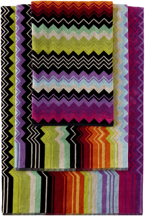 Photo: Missoni Multicolor Giacomo Five-Piece Towel Set