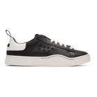 Diesel Black and White S-Clever LC Low Sneakers