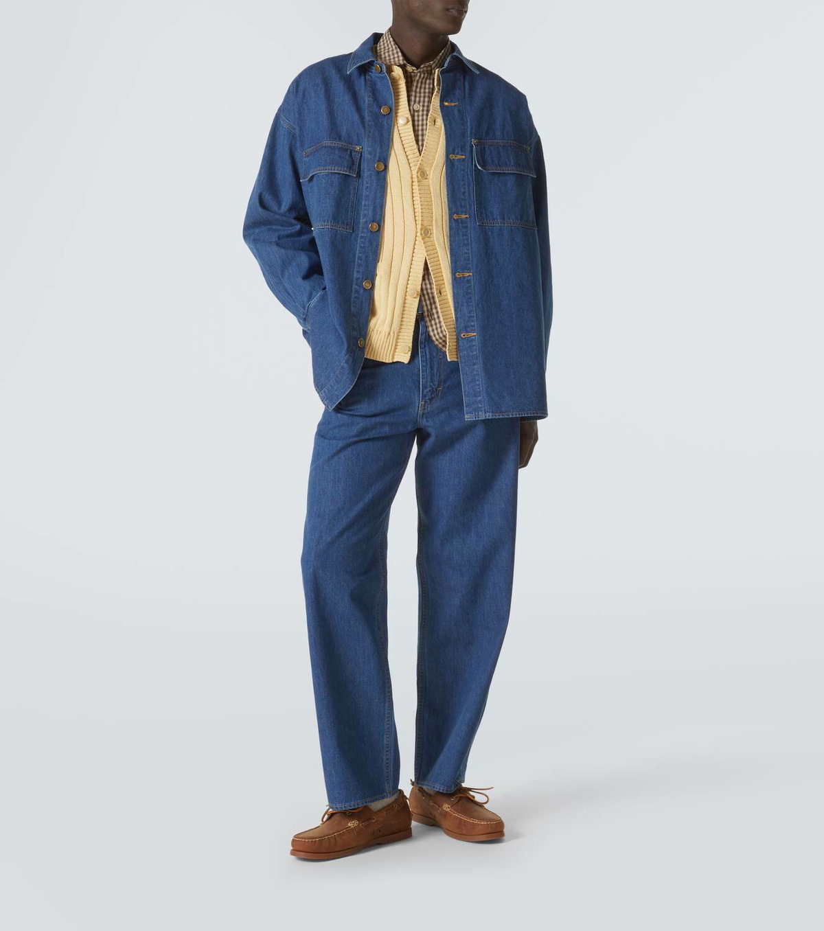 Auralee Belted straight jeans