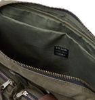 Filson - 24-Hour Leather-Trimmed Coated-Canvas Briefcase - Men - Dark green