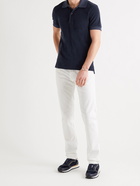 TOM FORD - Cotton-Blend Terry Polo Shirt - Blue - IT 46