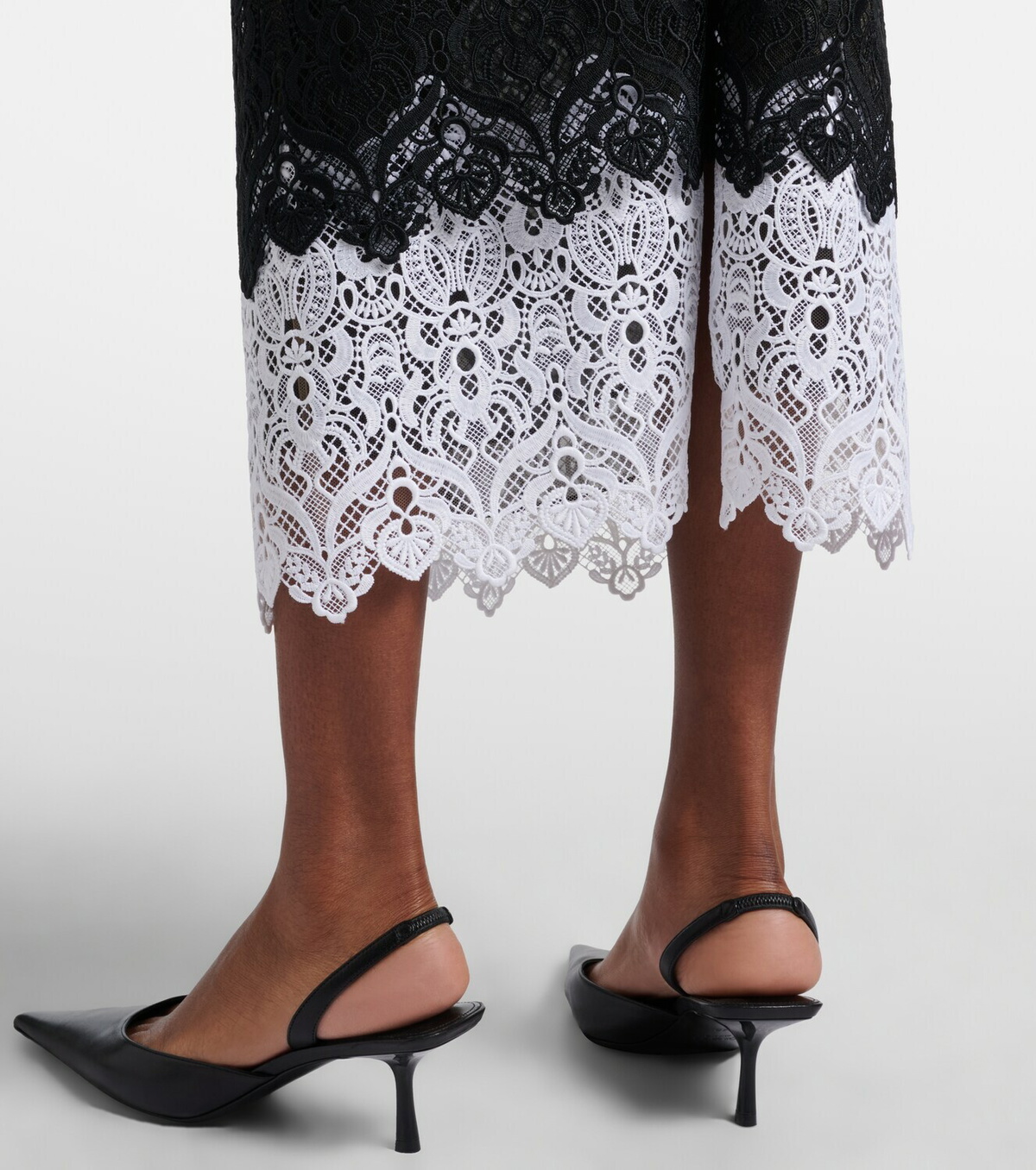 Carolina Herrera Lace midi skirt