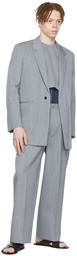 Jil Sander SSENSE Exclusive Gray Wool Blazer