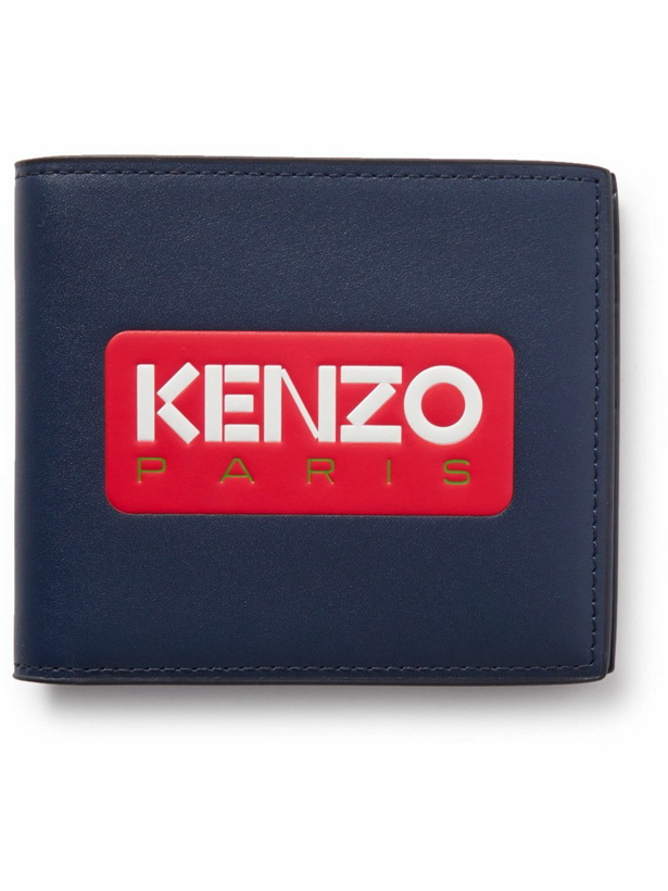 Photo: KENZO - Logo-Embossed Leather Billfold Wallet