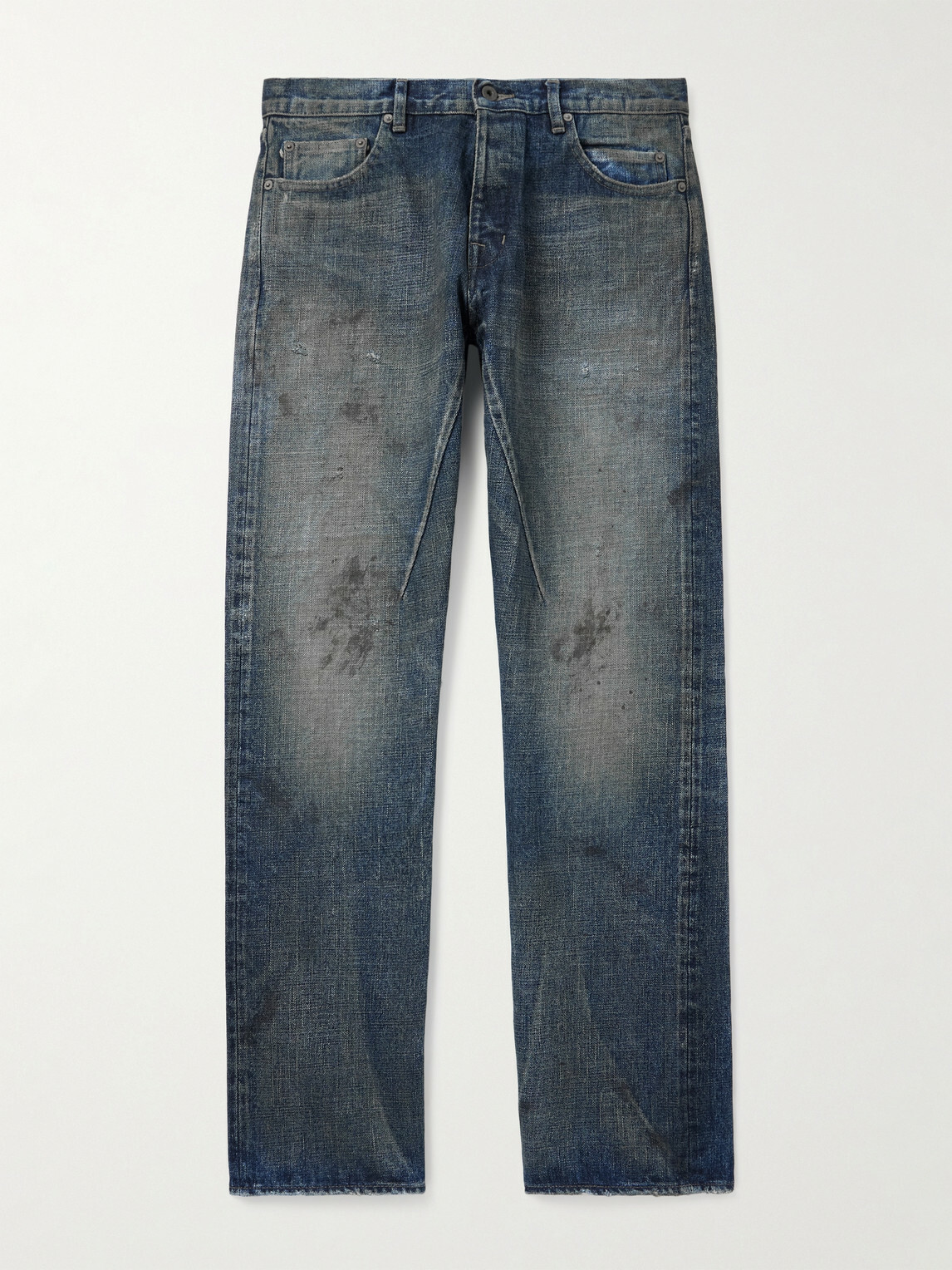 DRKSHDW by Rick Owens - DRKSHDW Kurdt Straight-Leg Distressed Jeans - Blue