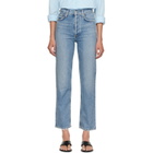 AGOLDE Blue 90's Pinch Waist Crop Jeans