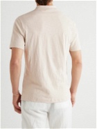 Theory - Bron Slubbed Cotton-Jersey Polo Shirt - Neutrals