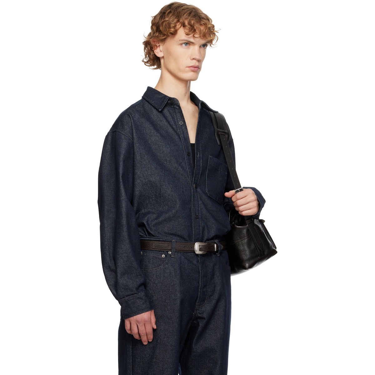 LE17SEPTEMBRE Blue Denim Overshirt