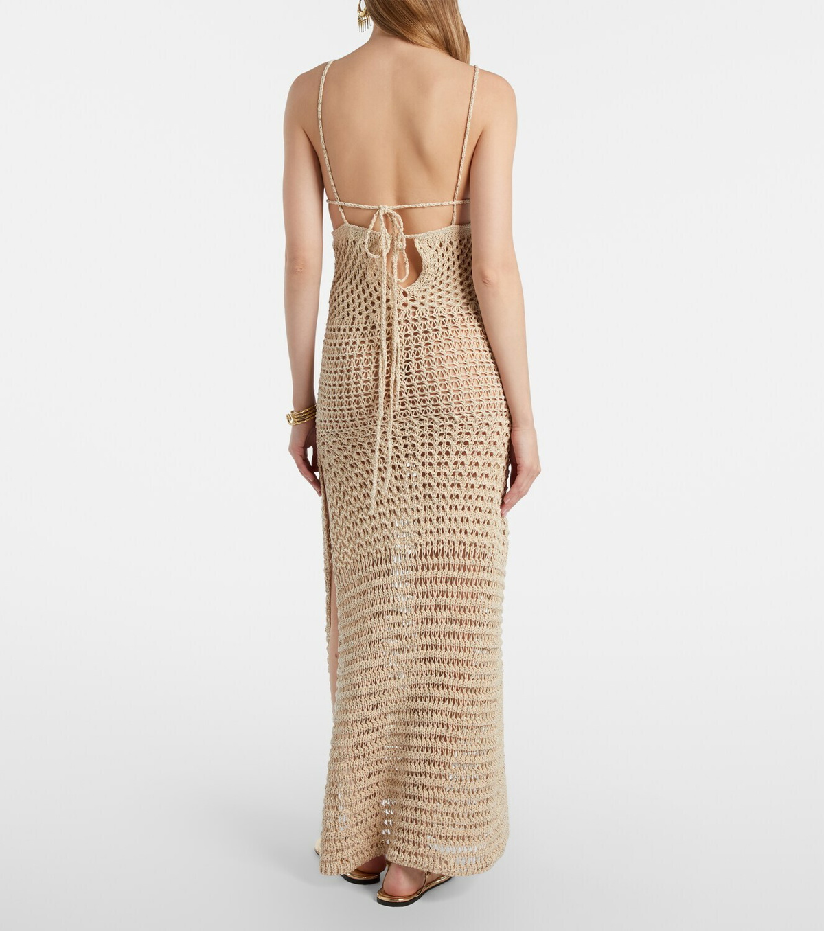 Alanui The Sound Of The Sea crochet maxi dress