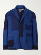 Blue Blue Japan - Nenrin Indigo-Dyed Patchwork Linen Blazer - Blue