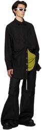 Rick Owens Black Fogpocket Jumbo Shirt