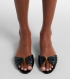 Saint Laurent Cassandre leather slides